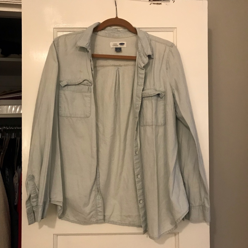 chambray button down